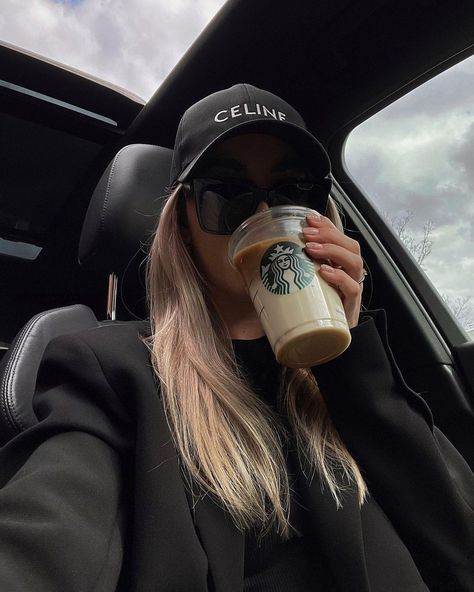 Simplicity is the key 🕊’s Instagram profile post: “Milk with coffee 🤷🏼‍♀️✌🏻 ___________________________________ #selfie #carselfie #aestheticfeed #aestheticedit #starbuckscoffee…” Cute Baseball Hat Hairstyles, Cute Baseball Hats, Baseball Hat Hairstyles, Car Selfies, Car Poses, Selfie Poses Instagram, True Self, Instagram Photo Inspiration, Pinterest Girls