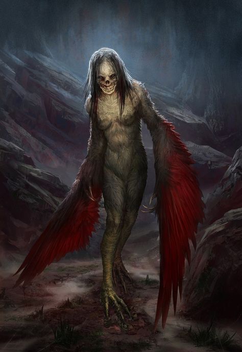 Dark Creatures, Concept Art World, Rpg Ideas, Ange Demon, Fantasy Monster, Mythological Creatures, Angels And Demons, Fantasy Rpg, Monster Art