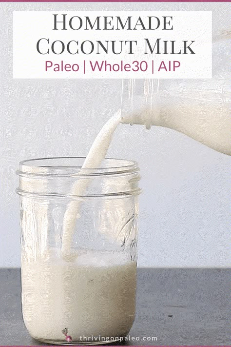 Coconut Cream Uses, Aip Drinks, Coconut Milk Drink, Homemade Coconut Milk, Almond Cow, Make Coconut Milk, Aip Breakfast, Autoimmune Protocol Diet, Healthy Nutrition Plan