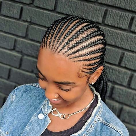 Image may contain: one or more people and closeup Afro Cornrows, Simple Cornrows, Cornrows Braids For Black Women, Blonde Box Braids, Hair 101, Feed In Braids Hairstyles, African Hair Braiding Styles, Braids Hairstyles Pictures, Braided Cornrow Hairstyles