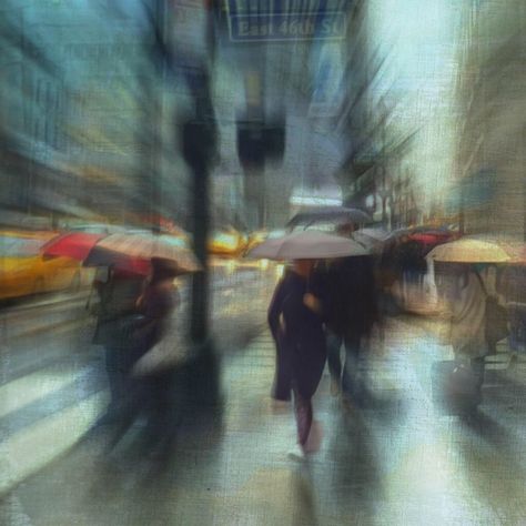 Manhattan Streets Moving People Photography, Motion Blur Street Photography, Intentional Camera Movement Photographs, Urban Impressionism, Impressionism Photography, Blurred Photography, Motion Blur Photography, People Moving, Light Painting Photography