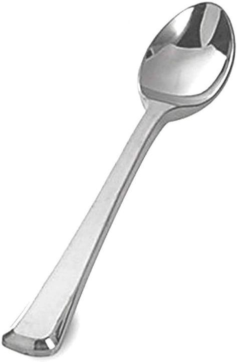 PRICES MAY VARY. 500 3.75" Mini Tasting Spoons Disposable Plastic Silver BPA Free 500 3.75 Mini Tasting Spoons Ice Cream Spoons Appetizer Spoons, Frozen Pudding, Tiny Spoon, Pudding Shots, Tiny Spoons, Ice Cream Spoon, Small Spoon, Dining Room Table Set, Plastic Spoons