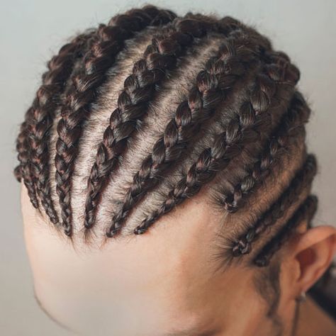 35 Best Cornrow Hairstyles For Men (2021 Braid Styles) French Braids Men, Cornrow Braids Men, Braided Man Bun, Man Bun Hairstyles, Cornrow Hairstyles For Men, Braids Pictures, Natural Braids, Fest Outfits, Plaits Hairstyles