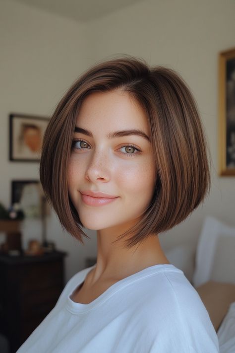 Choppy Pixie Cut, Soft Bangs, The Haircut, Brunette Bob, Face Framing Bangs, Chin Length, Chin Length Bob, Texturizer On Natural Hair, Fuller Hair