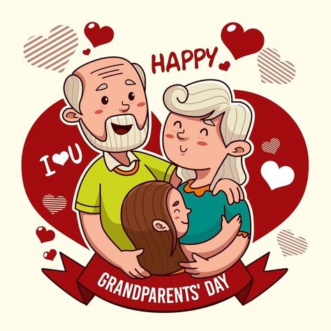 Grandparents Day Cards, National Grandparents Day, Grandparents Day Crafts, Happy Grandparents Day, Print Design Template, Puppets For Kids, Family Drawing, Play School, Prints Design