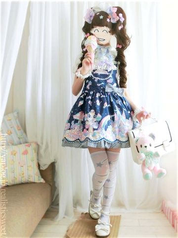 Milky Planet by realisticsweet on yaplog Ott Sweet, Milky Planet, Japan Fashion Street, Japan Street, Sweet Lolita, J Fashion, Lolita Fashion, These Girls, Alternative Fashion