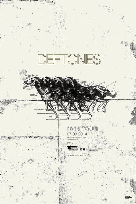 Music Posters Deftones, Panchiko Aesthetic, Deftones Background, Christmas Concert Poster, Deftones Art, Concert Poster Ideas, Deftones Poster, Deftones Wallpapers, Arctic Monkeys Concert