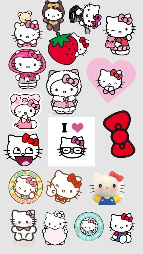 Hello Kitty Stickers Printable, Hello Kitty Stickers, Hello Kitty Printables, Stickers Printable, Hello Kitty, Kitty