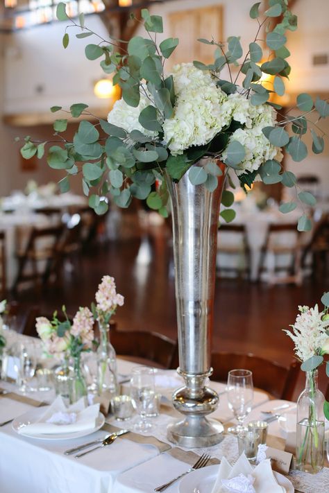 Eucalyptus Wedding Centerpieces, Wedding Centerpieces Eucalyptus, Centerpiece With Eucalyptus, Centerpieces Eucalyptus, Eucalyptus Centerpieces, Tall Vase Wedding Centerpieces, Wedding Flowers Eucalyptus, Eucalyptus Wedding Centerpiece, Tall Wedding Vases