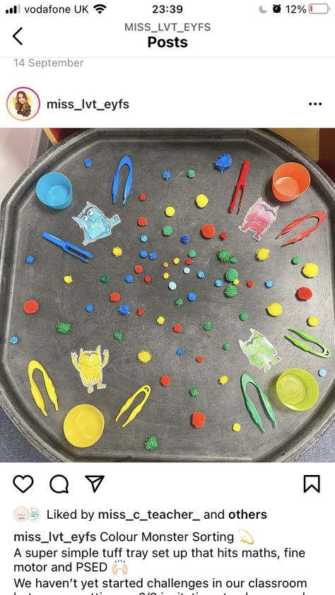 Sen Nursery Activities, Colour Monster Goes To School Activities, Feelings Eyfs Activities, The Colour Monster Activities Preschool, Eyfs Emotions Activities, Psed Eyfs Activities Preschool, Colour Monster Tuff Tray, Psed Eyfs Activities, Colour Monster Activities Eyfs