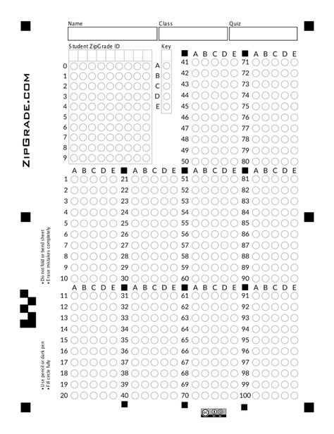 Zipgrade: Answer Sheet Forms with Blank Answer Sheet Template 1 100 Answer Sheet Template, Times Table Grid, Cd Template, Candy Bar Wrapper Template, Bingo Sheets, Sinchan Cartoon, Awards Certificates Template, Answer Sheet, Presets Download