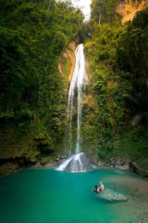 MONTPELLIER WATERFALL IN ALEGRIA, CEBU - Journey Era Alegria Cebu Aesthetic, Cebu Aesthetic, Alegria Cebu, Flow Of Water, Chasing Waterfalls, Cebu, Montpellier, My Favorite, Swimming