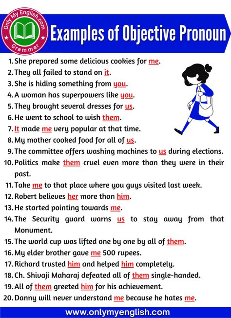 Examples of Objective Pronoun in Sentences Objective Pronouns Worksheet, Objective Pronouns, Pronoun Sentences, Pronoun Words, Pronoun Grammar, Pronouns Exercises, Pronoun Examples, Lesson Notes, English Speaking Book