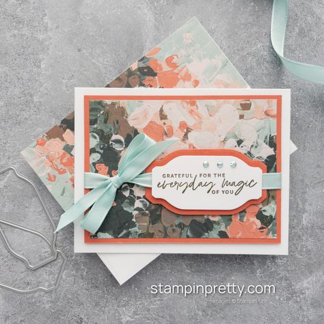 Stampin Up Fancy Flora, List Of My Favorite Things, Diy Card Ideas, Designer Paper Cards, Mary Fish, Stampin Pretty, Hand Made Greeting Cards, Card Layouts, Stamping Up Cards