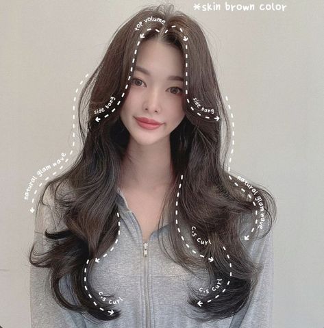 Korean Long Hair, Hair Style Korea, Hair Inspiration Long, Hairstyles For Layered Hair, Hair Stylies, Haircuts Straight Hair, Hair Makeover, Haircuts For Long Hair, Long Hair Cuts