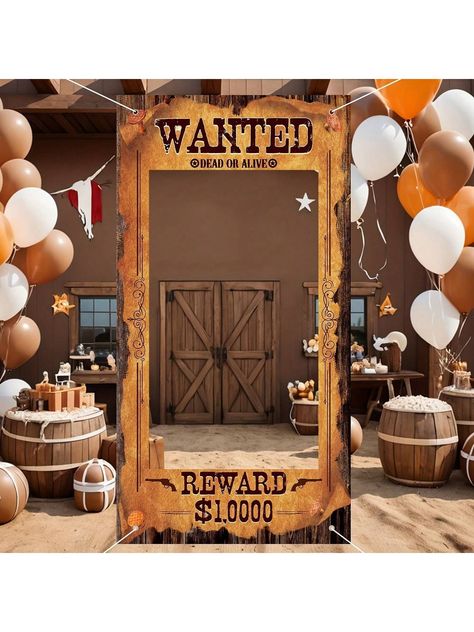 Wild West Cowboy Photo Booth Backdrop Curtain Door Banner Party Wild West Decoration Props,Christmas Western Cowboy Banner    Polyester     Event & Party Supplies, size features are:Bust: ,Length: ,Sleeve Length: Saloon Party Decor, Cowboy Photo Booth, Wild West Decorations, Wild West Birthday Party, Cowboy Party Decorations, Western Party Decorations, Christmas Photo Booth Props, Wild West Birthday, Cowboy Theme Party