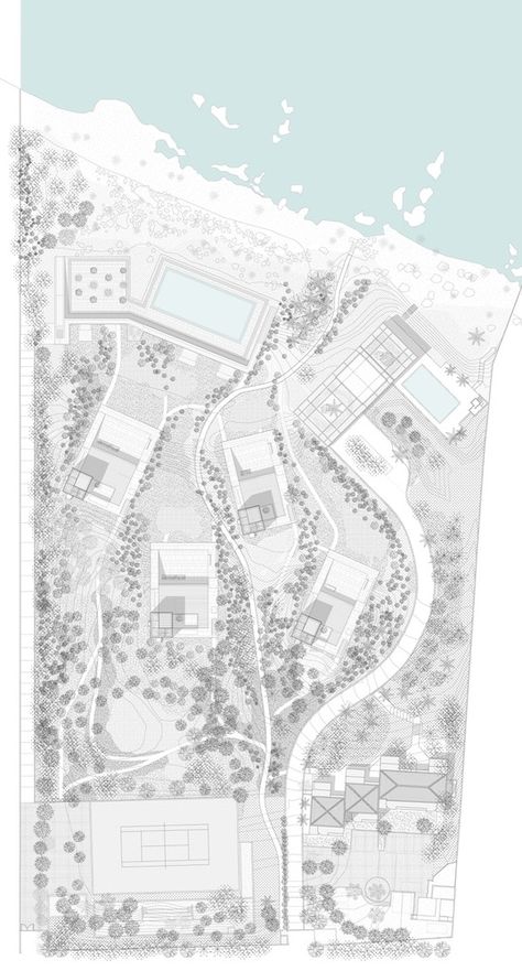 Gallery of Aamchit Courtowers / Hashim Sarkis - 30 Architecture Site Plan, Landscape Design Drawings, Plans Architecture, Site Plans, Architecture Graphics, Landscape Design Plans, Landscape Plan, Plan Drawing, Landscape Architecture Design