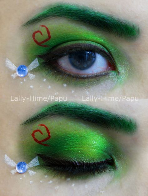 Zelda Makeup, Mud Wedding, Navi Fairy, Zelda Diy, Dino Craft, Cosmetic Aesthetic, Eyeshadow Styles, Makeup Stuff, Dramatic Eyes