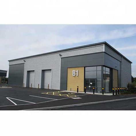 Modern Warehouse Design Exterior, Modern Factory Architecture, Modern Warehouse Design, Warehouse Design Exterior, Industrial Building Design, Warehouse Facade, Warehouse Architecture, Pre Engineered Metal Buildings, Pre Engineered Buildings