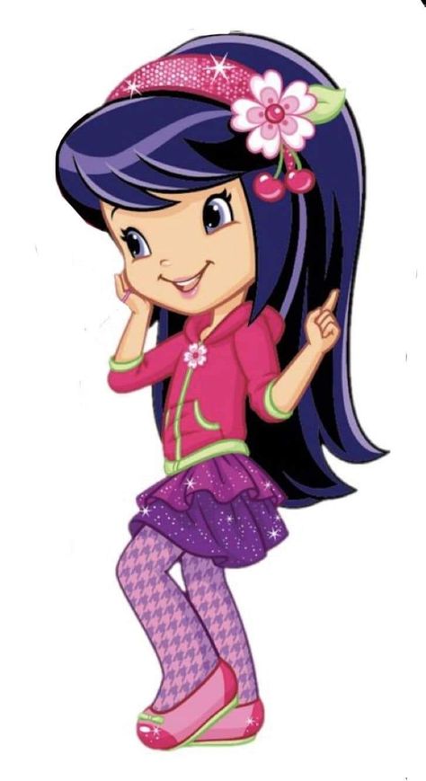 Cherry Jam Strawberry Shortcake Outfit, Cherry Jam Strawberry Shortcake Icon, Strawberry Shortcake Cherry Jam, Cherry Jam Strawberry Shortcake, Strawberry Shortcake 2009, Nostalgic Characters, Disney Canvas Paintings, Strawberry Shortcake Costume, Purple Strawberry