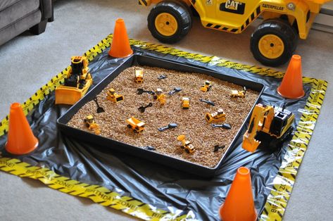 Digger Party, Digger Birthday, Construction Theme Birthday Party, Aquarium Rocks, Construction Theme Party, Tractor Party, Construction Birthday Parties, Trucks Birthday Party, Construction Theme