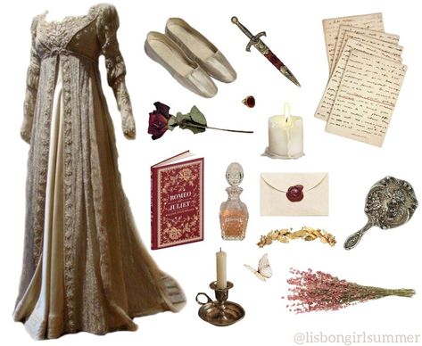 Romeo And Juliet Aesthetic Outfits, Juliet Capulet Aesthetic Outfit, Rome And Juliet Aesthetic, Romeo And Juliet Fashion, Romeo Juliet Aesthetic, Shakespeare Outfits, Romeo And Juliet Outfits, Juliet Capulet Costume, Nurse Romeo And Juliet