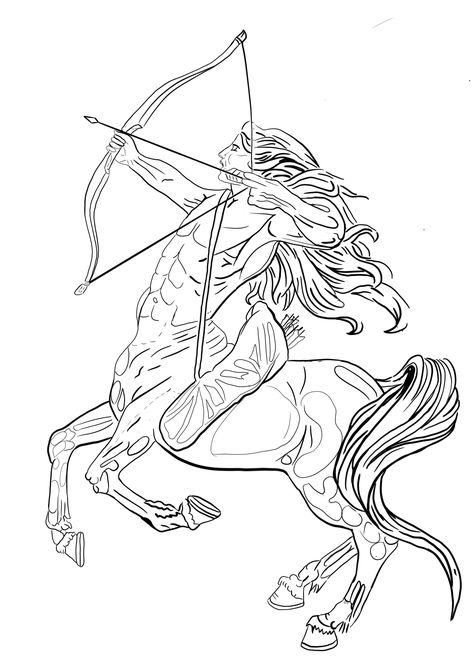 Sagittarius Goddess Tattoo, Sagittarius Centaur, Sag Season, Hop Tattoo, Hip Hop Tattoo, Sagittarius Tattoo Designs, Sagittarius Art, Brain Drawing, Sagittarius Tattoo