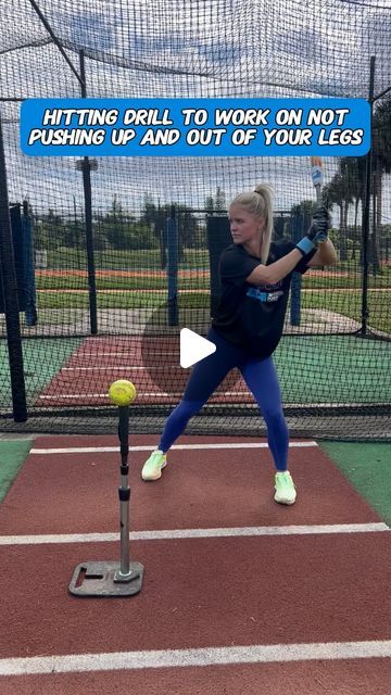 Softball Hitting Drills For Timing, Softball Hitting Drills For Power, Softball Drills At Home, Hitting Drills Softball, Softball Hitting Drills, Softball Tips, Baseball Hitting Drills, Softball Hitting, Softball Drills