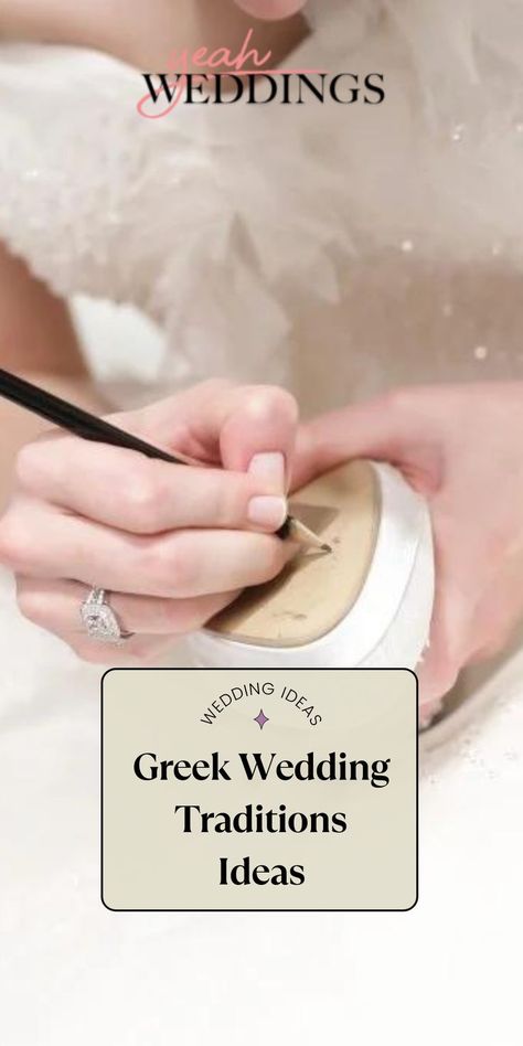 If you are planning on attending a Greek wedding, you may want to learn some of the traditional events and customs that may occur so you know what to expect during your arrival. Thankfully, these explained Greek wedding traditions will help you prepare for the special event. From ceremonial customs to reception dances, weddings in Greece contain different symbols that are interesting to learn about and amazing to experience. #weddingtraditions Traditional Greek Wedding, Greek Wedding Traditions, Weddings In Greece, Tradition Ideas, Greek Tradition, Different Symbols, Orthodox Wedding, Wedding Ceremony Traditions, Wedding Traditions