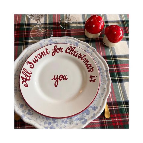 Ceramic Christmas Plates, Diy Christmas Plate, Mcm Christmas, Christmas Ceramics, Ceramics Design, Color Me Mine, Christmas Tableware, Christmas Plate, Christmas Clay