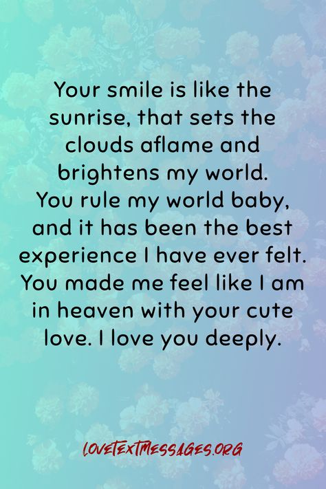 Words To Make Her Heart Melt, Sweet Romantic Love Messages For Her, Sweet Love Message For Her, Sweet Good Morning Text For Her, Romantic Poems For Boyfriend, Sweet Words For Her, Love Texts For Her, Attention Quotes, Cute Love Poems