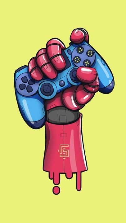 Ps5 Drawing, Video Game Controller Drawing, Gaming Sketch, Gamer Drawing, Gaming Drawing, Kaws Painting, Play Stations, Playstation Controller, Video Game Controller