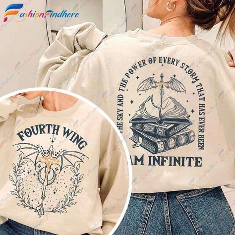 Zaden Fourth Wing, Fourth Wing Clothes, Fourth Wing Sweatshirt, Fourth Wing Shirt, Fourth Wing Merch, Book Hoodies, 4th Wing, Iron Flame, Diy Wings