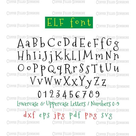 Elf Font Alphabet, Christmas Font Alphabet, Elf Font, Christmas Fonts Alphabet, Merry Christmas Font, Chalkboard Writing, Christmas Fonts Free, Fancy Writing, Pretty Writing