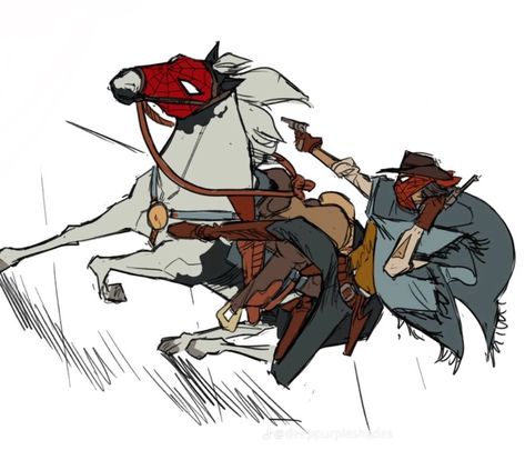 Cowboy Spiderman, Web Slinger, Shadow Wolf, Collaborative Art, Spiderman Art, Marvel Fan, Amazing Spider, Spider Verse, Marvel Art