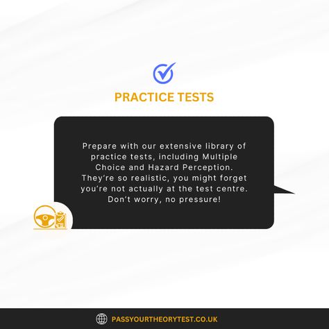 🌟 Passing your theory test has never been easier! Our step-by-step guides have helped thousands—now it’s your turn!

Get Started: www.passyourtheorytest.co.uk

#StepByStepSuccess #TestGuides #DrivingSteps #GetTestReady #DrivingTestPrep #LearnersSuccess #TestStrategy #AceTheTest Theory Test, Testing Strategies, Multiple Choice, Test Prep, Step Guide, Turn Ons