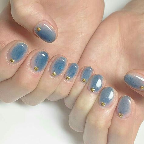 baby blue clouds nail art manicure Muted tone sparkly star nails / IG & YT @heybabyfayce Star Nails, Nail Polishes, Gel Manicure, Nail Trends, Nail Manicure, Manicure And Pedicure, How To Do Nails, Beauty Nails, Short Nails