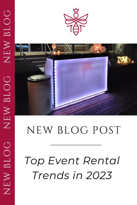 Blog post featuring the Top Event Rental Trends in 2023 Trends In 2023, Event Games, Event Props, Modern Tech, Event Rentals, Party Rentals, Event Rental, News Blog, Top Trends