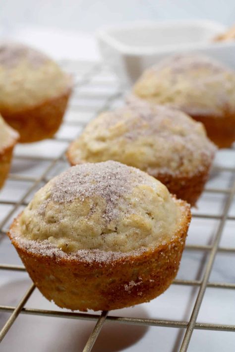 Snickerdoodle Muffins Recipe, Snickerdoodle Cupcakes, Snickerdoodle Muffins, Muffins Recipes, Butter Pecan Cookies, Breakfast Specials, Oatmeal Muffins, Snickerdoodles, Mini Muffins