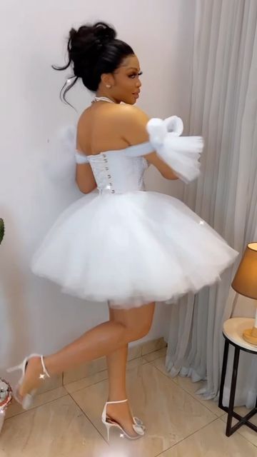 Vivien Chidera Okafor on Instagram: "I have loved you for a thousand years …��🎵 Real Soft 😍😘 An Angel in her @bellavehida 😍😘 #soft #madeforyou #everythingeverytime #bellavehida" Lace Gown Styles For Birthday, Short Md Dresses, Birthday Short Dresses For Women, Birthday Clothes For Women Outfits, Styles For Graduation Dresses, Lace Short Dress Styles, Short Fancy Dresses Party, Cute Dresses For Birthday, Cute Birthday Outfits Dresses