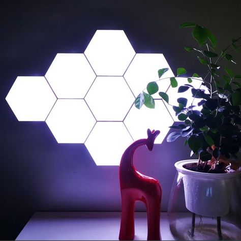 Tap to light up your space with stylish hexagonal lights! ✨🔺 These touch-controlled LED lights offer convenience and elegance with a simple tap. Create a personalized display by arranging them in various patterns on your wall. Upgrade your lighting experience today! #HexagonalLights #TouchControl #IlluminateWithEase#mugambiemporiumltd Hexagonal Lights, Cozy Room, Touch Control, Christmas List, Light Up, Tap, Led Lights, Led, Lighting