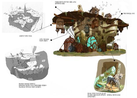 Buildings Artwork, Props Concept, 2d Game Art, Fantasy Props, Isometric Illustration, Elf House, Layout Architecture, Concept Art Character, Scene Design