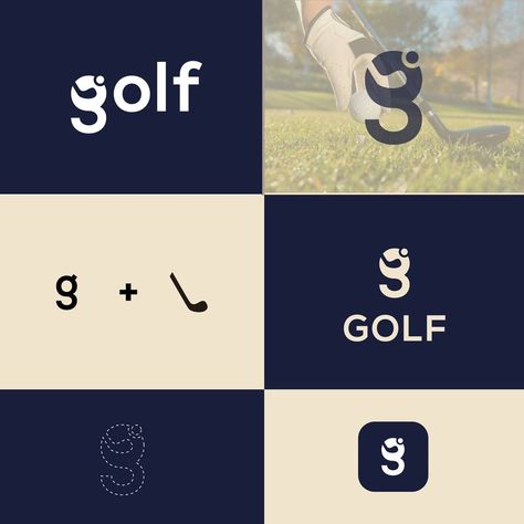 Golf Logo Inspiration, Golf Logo Design, Logo Design Business, Golf Logo, H Logo, Golf Simulators, Golf Design, Golf Brands, Letter G