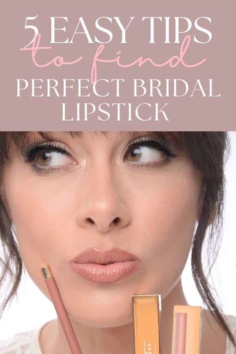 A Guide To Finding The Perfect Bridal Lipstick For Your Wedding 👰💄 Best Wedding Lipstick Brides, Bride Lip Color Wedding Day, Best Wedding Lipstick, Bridal Lip Color, Bride Lipstick, Bridal Lipstick, Shades Of Lipstick, Wedding Lipstick, Wedding Lips