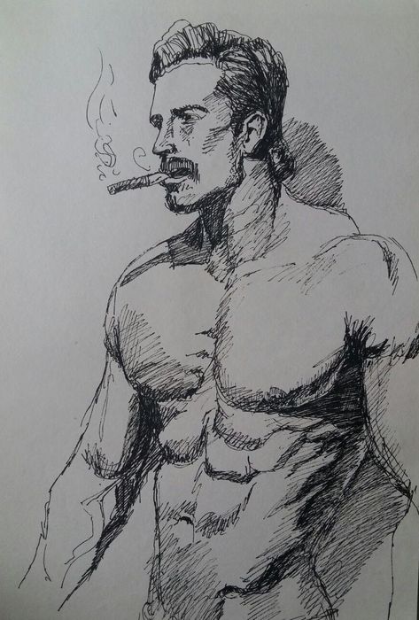 Sketches Of Men, Male Sketches, Male Art Photography, Pen Sketching, Person Sketch, Beautiful Pencil Sketches, Male Body Drawing, Painting Of A Man, Male Pose