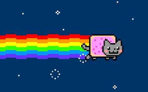 nyan cat - Google Search Webby Awards, Nostalgia Core, Social Web, Cat Background, Nyan Cat, Viral Marketing, Rainbow Cat, Boy Pictures, Funny Cat Memes