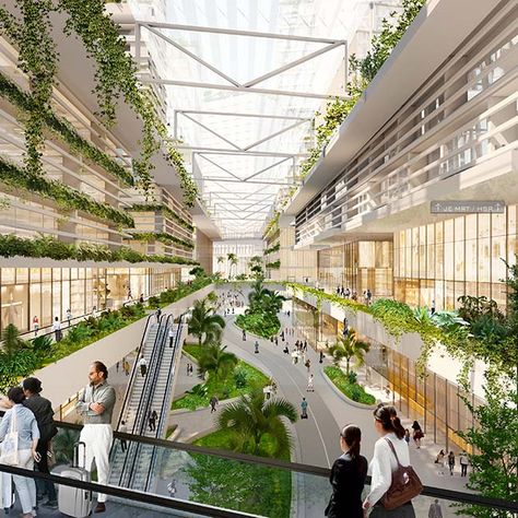 #architecture in #Singapore Hospital Design Architecture, Shopping Mall Design, Hospital Architecture, Healthcare Architecture, Community Hospital, Hospital Interior, Mix Use Building, Mall Design, Casa Vintage