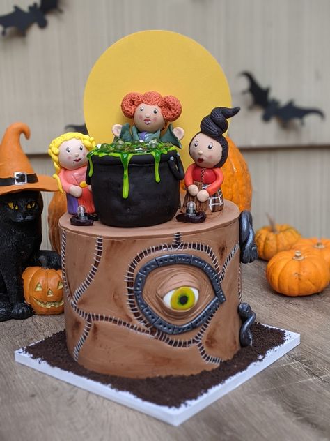 Sanderson Sisters Birthday Party, Hocus Pocus Birthday Cakes, Hocus Pocus Birthday Cake Ideas, Hocus Pocus Sheet Cake, Hocus Pocus Cake Ideas, Chucky Cake, Sanderson Sister Cookies, Hocus Pocus Birthday Cake, Hocus Pocus Book Cake