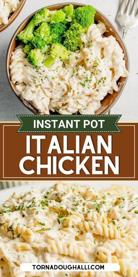 Italian Chicken Italian Chicken Breast Recipes, Instant Pot Italian Chicken, Italian Chicken Breast, Zesty Italian Chicken, Multicooker Recipes, Chicken With Pasta, Instant Pot Italian, Italian Chicken Pasta, Chicken Recipe Easy