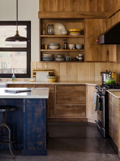 Unfinished Kitchen Cabinets, Devol Kitchens, Rustic Kitchen Cabinets, Open Kitchen Shelves, Kitchen Hacks Organization, Wood Kitchen Cabinets, Salvaged Wood, Kitchen Cabinet Design, Wood Kitchen